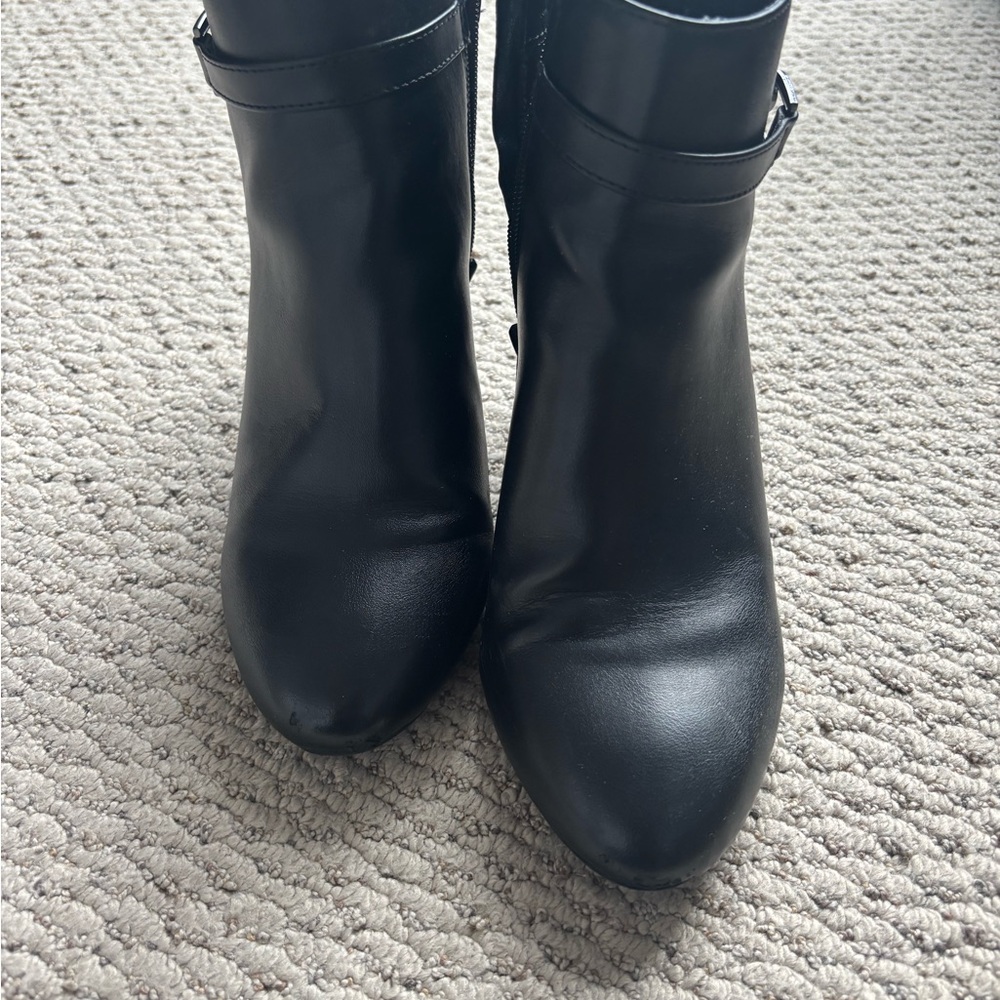 Jones New York Black Ankle Booties with Strap Detail